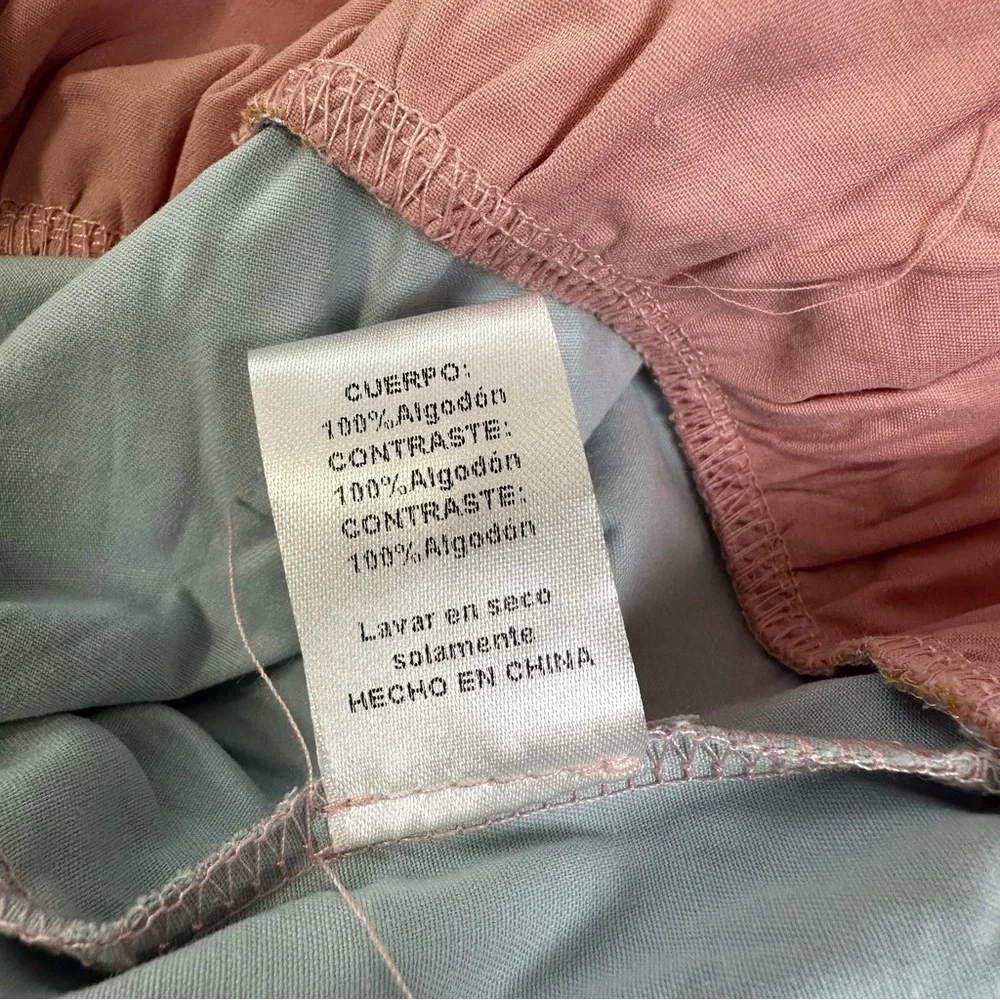 TCEC  Pastel Long Sleeves Ruffle Colorful Mini Dress with Yellow Accents - Picture 12 of 16